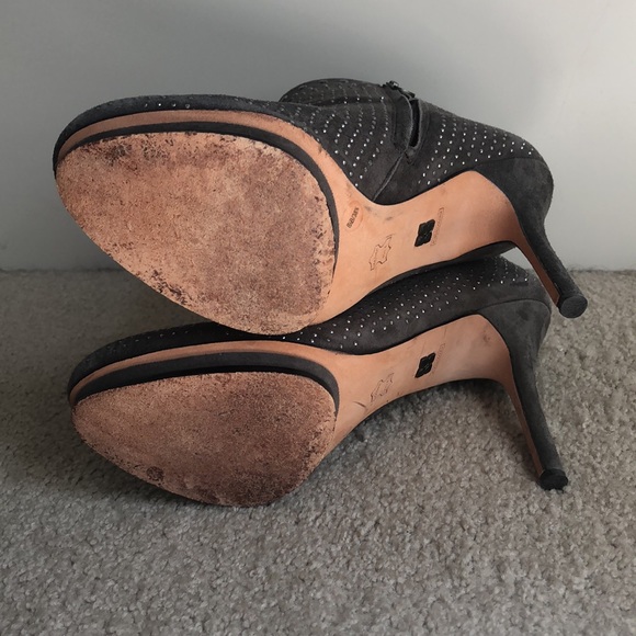 Studded suede ankle boots - Picture 10 of 12